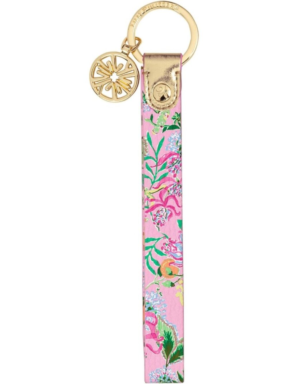 Durable Leatherette Wristlet Keychain - Cute Accessory with Metal Ring for Keys